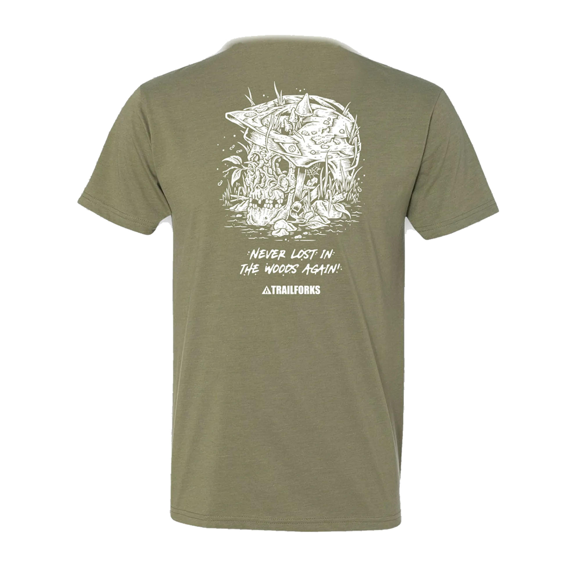 Trailforks "Never Lost" Skull T-Shirt
