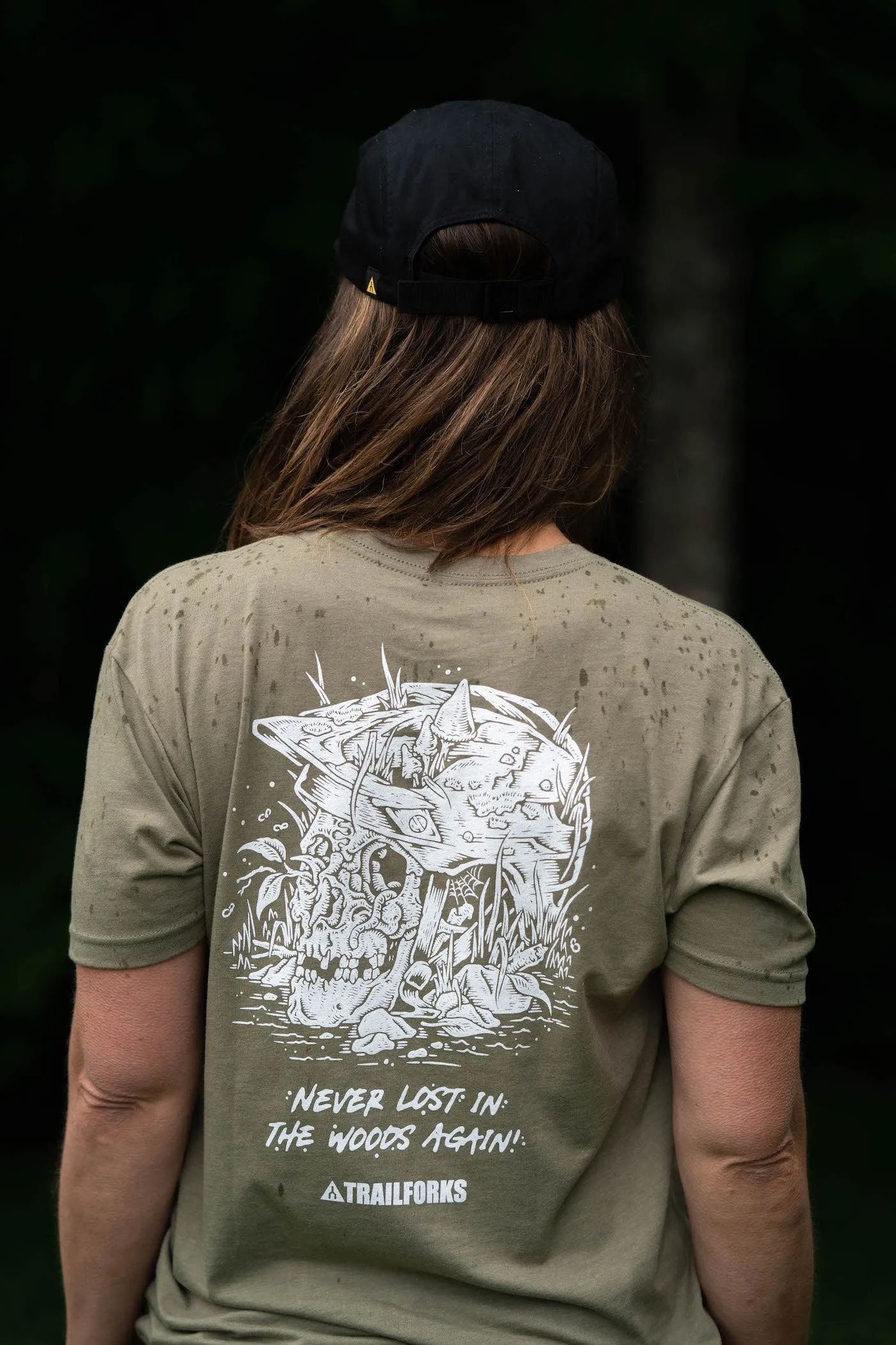 Trailforks "Never Lost" Skull T-Shirt