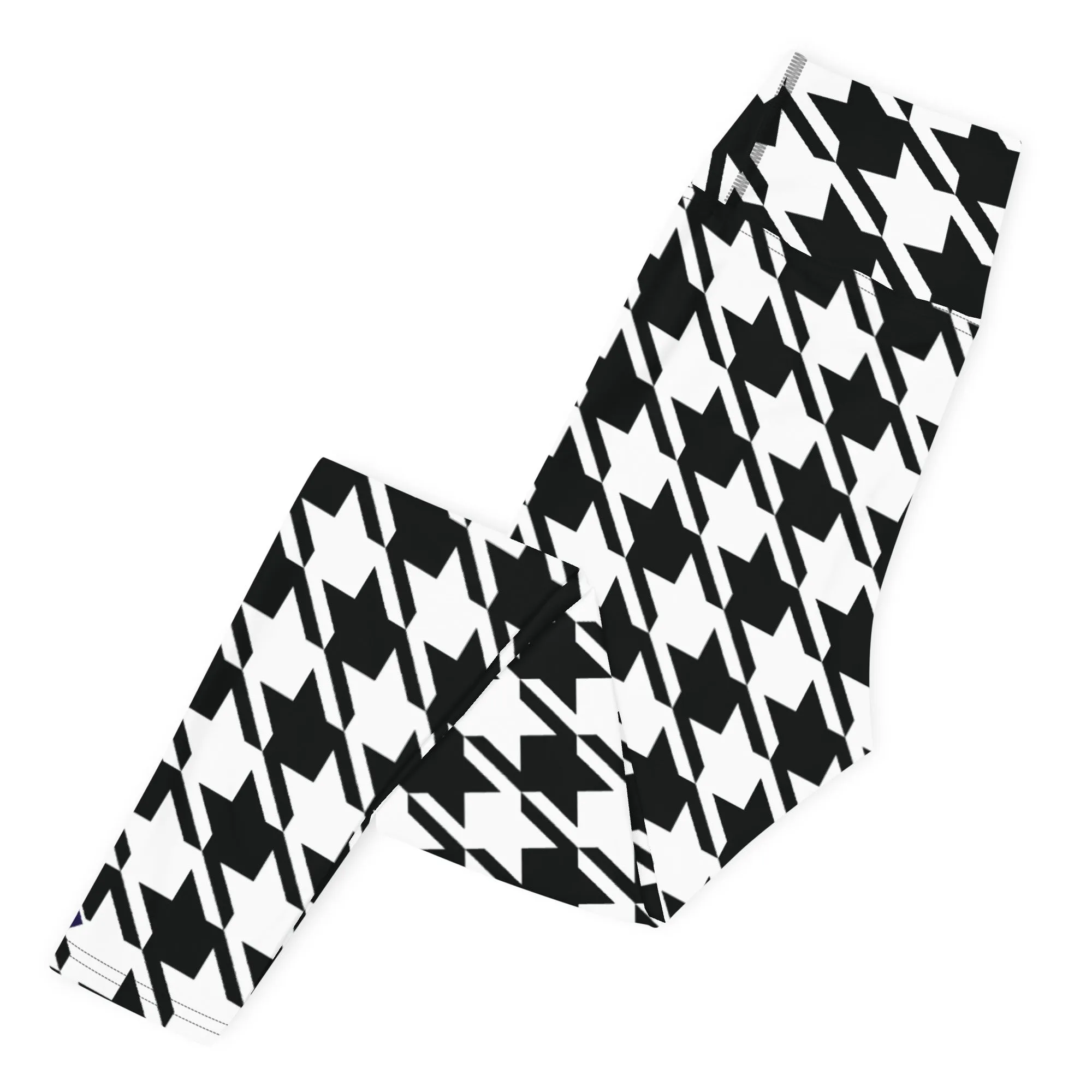 Trendy Training: Women's Houndstooth Yoga Leggings