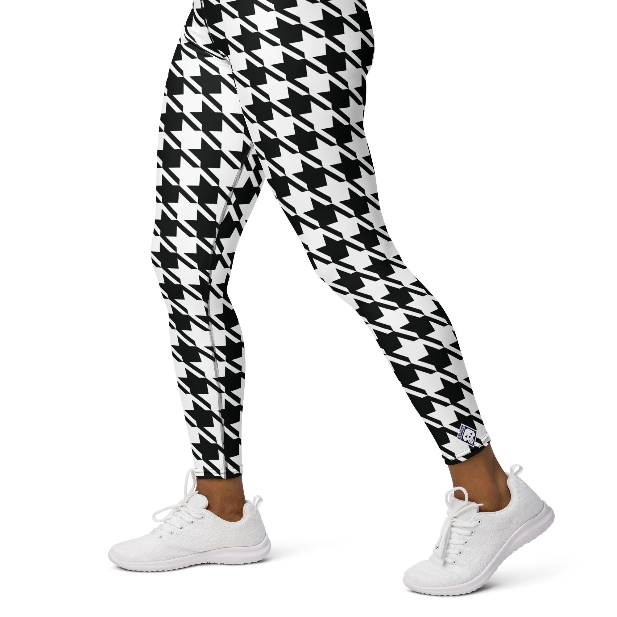Trendy Training: Women's Houndstooth Yoga Leggings