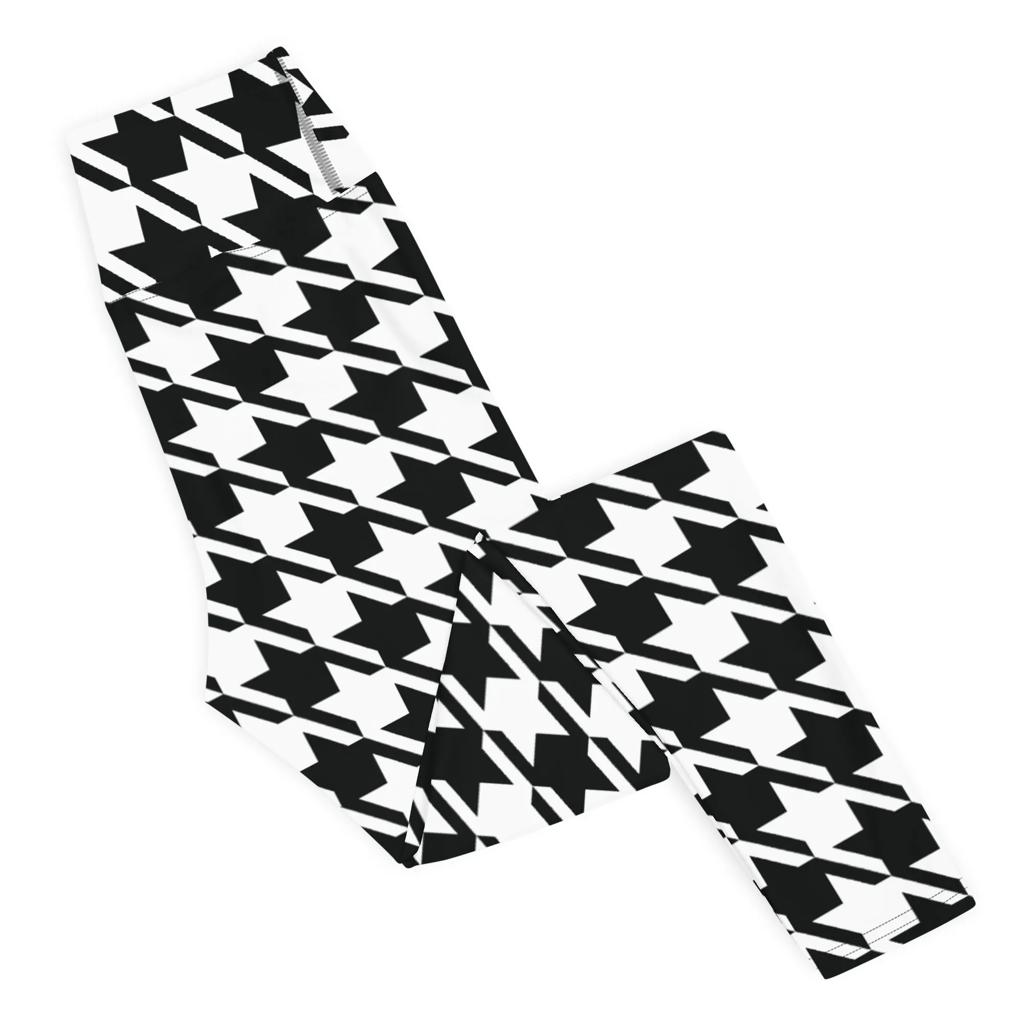 Trendy Training: Women's Houndstooth Yoga Leggings