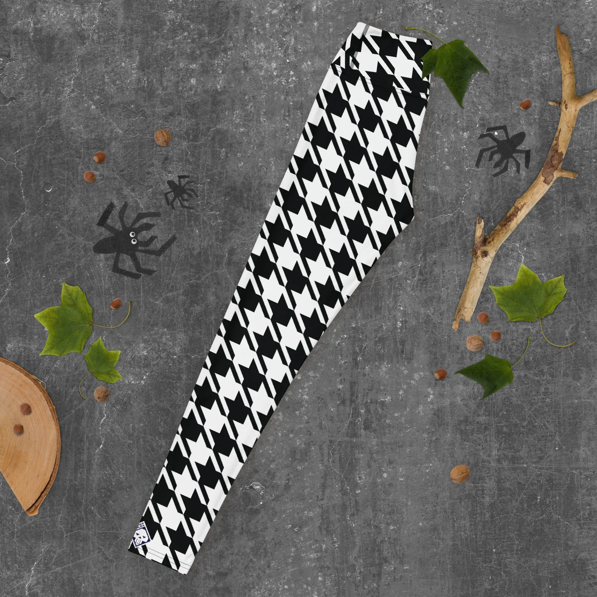 Trendy Training: Women's Houndstooth Yoga Leggings
