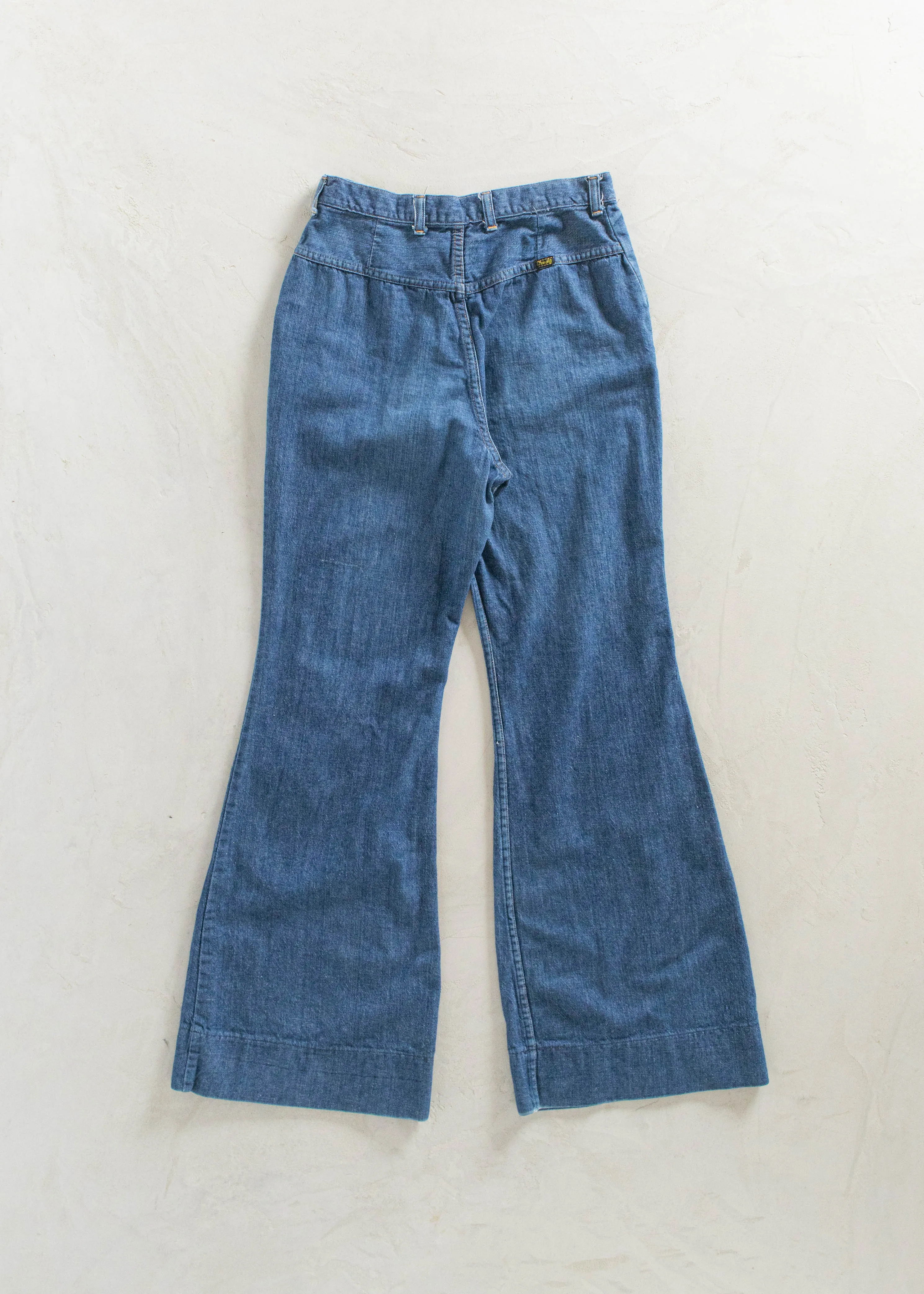 Vintage 1970s Wrangler Midwash Flare Jeans Size Women's 27 / Men's 30