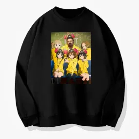 Walter White and K-On Girls Anime Sweatshirt Breaking Bad