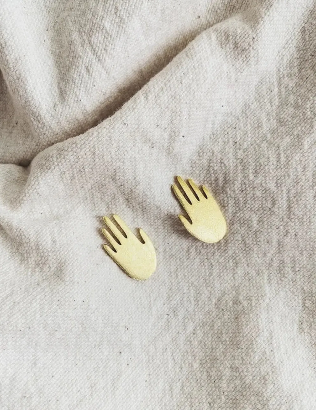 Whiskey   Wine Brass Shapes Earrings