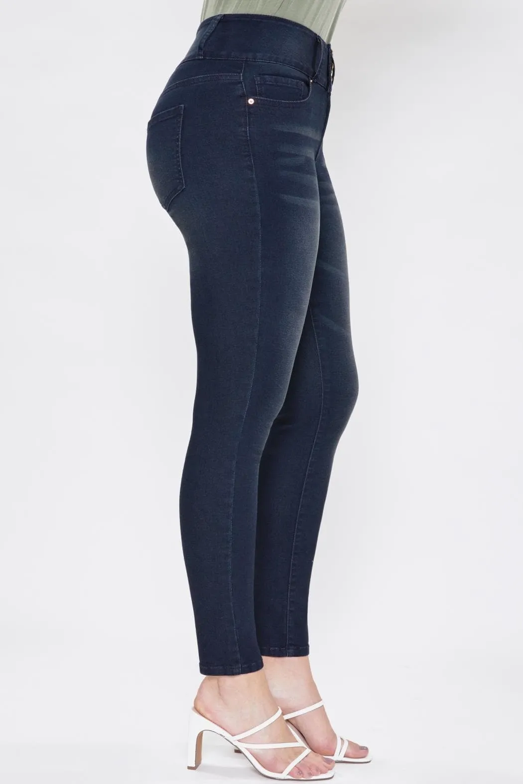 Women's 3 Button Signature Slim Stretch High Rise Skinny Jeans
